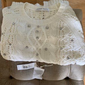 Trina Turk Embellished Knit Sweater🎇Host Pick🎇!